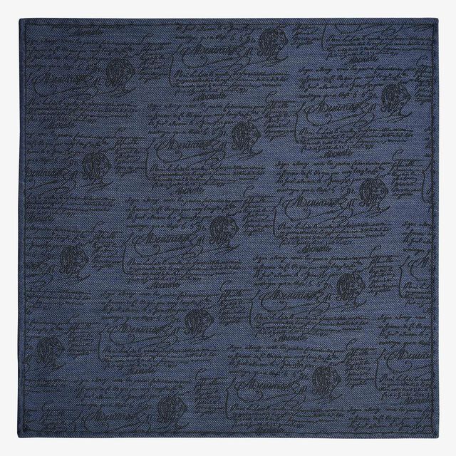 Scritto Double Face Handkerchief, NIMES'S BLUE, hi-res 1