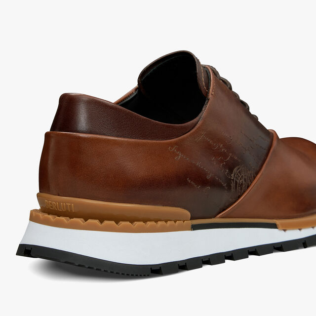 Fast Track Scritto Leather Sneaker, CACAO INTENSO, hi-res 5
