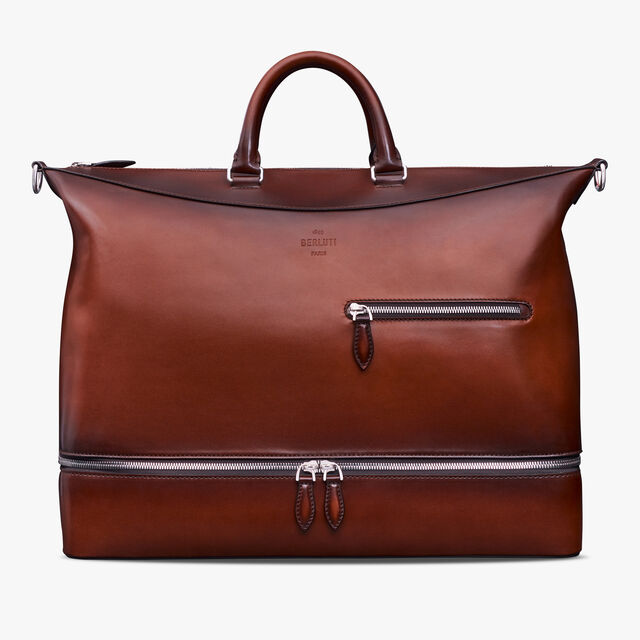 Viaggio Leather Travel Bag, CACAO INTENSO, hi-res 1