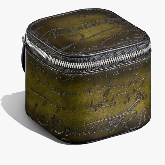 Étui Une Montre En Cuir Scritto, NERO CAVIAR, hi-res 3