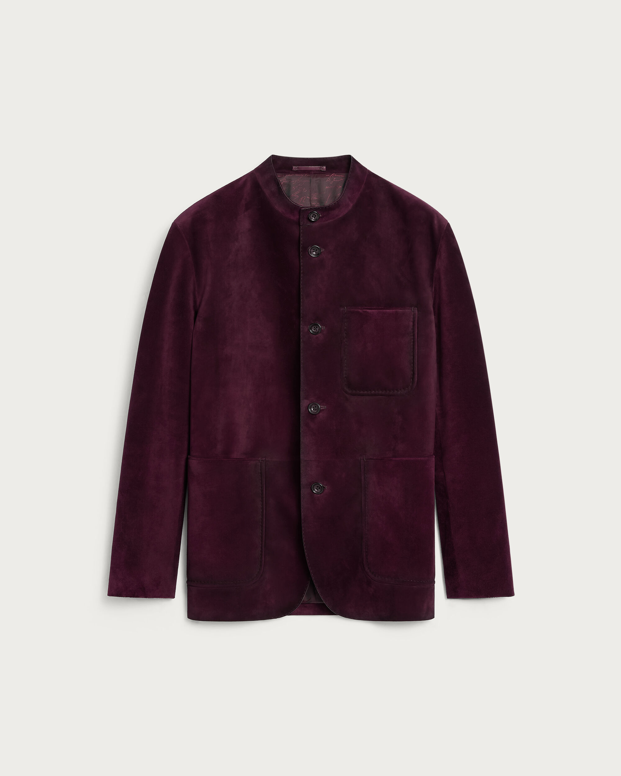 Patina Leather Foresti&egrave;re Jacket, Purple Grape, hi-res