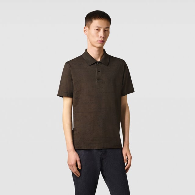 Scritto Pique Polo, EARTH BROWN, hi-res 2
