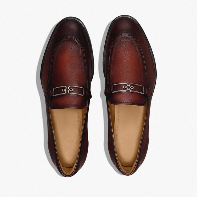 B Volute Calf Leather Loafer, MATTONE, hi-res 3