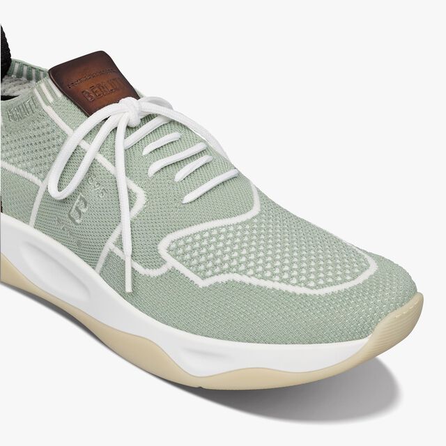 Shadow Knit And Leather Sneaker, SAGE, hi-res 6