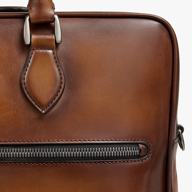 F088 Leather Briefcase, CACAO INTENSO, hi-res 8