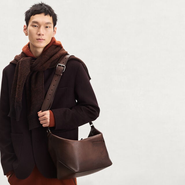 Sac Bandoulière Toujours Soft Zipped Hobo En Cuir, SOFT BROWN, hi-res 2