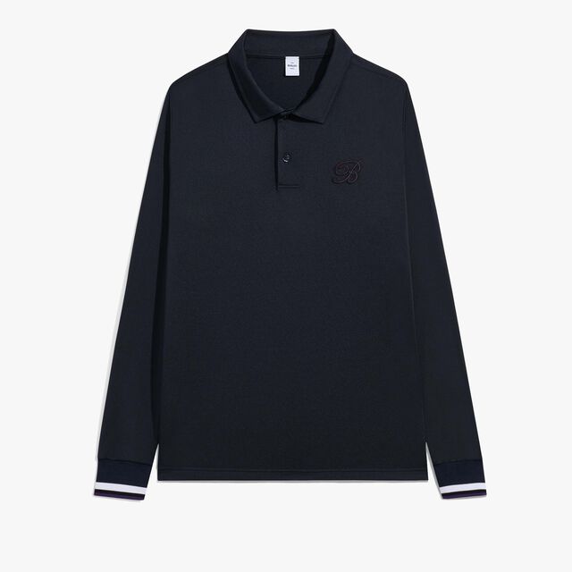 Golf Technical Long Sleeves Polo, COLD NIGHT BLUE, hi-res 1