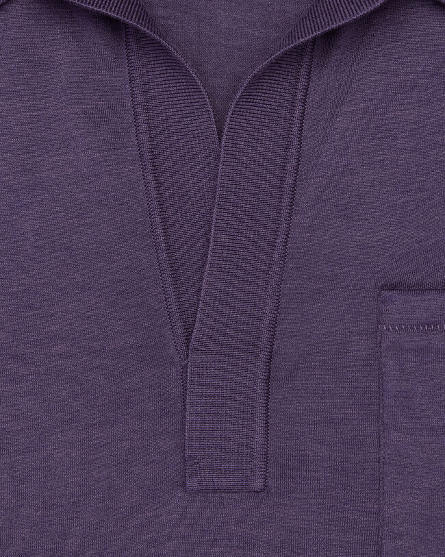 轻盈Polo衫, Dark Purple, hi-res