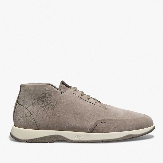 Échappée Scritto Suede Mid Top Derby, GREY, hi-res 1