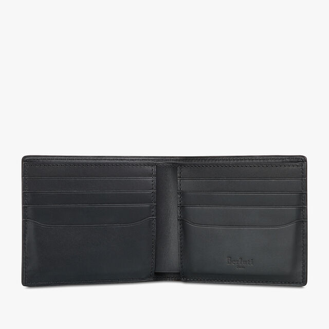 Makore Alligator Leather Compact Wallet, TOBACCO BIS, hi-res