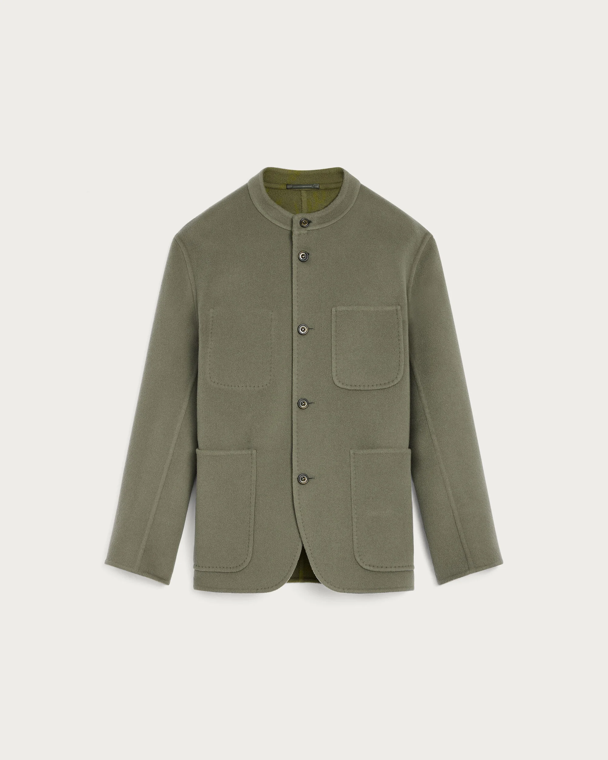 Double Face Foresti&egrave;re Jacket, Kaki & Internal Giant Scritto, hi-res