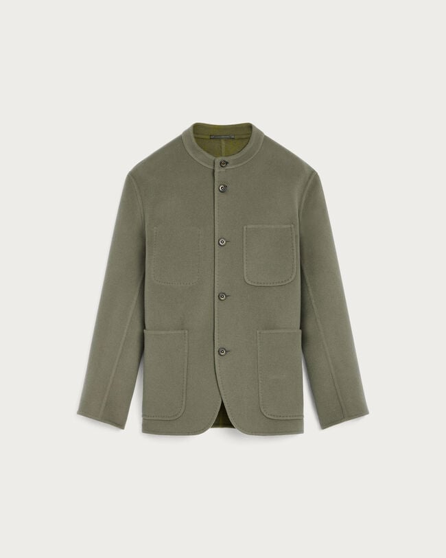 Double Face Foresti&egrave;re Jacket, Kaki & Internal Giant Scritto, hi-res