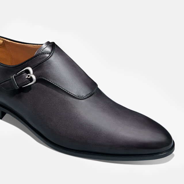 B Volute Leather Monk, NERO GRIGIO, hi-res 6