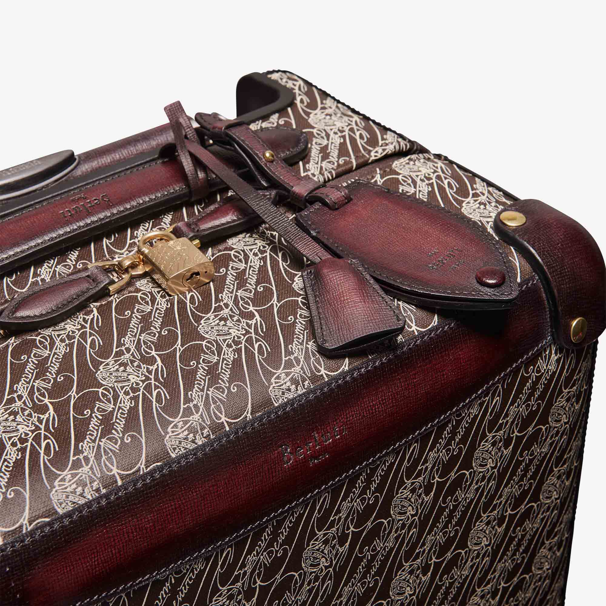 【美品】ベルルッティ　スーツケース　キャリーケース　バッグ　カリグラフィー　茶 Berluti(ベルルッティ) スーツケース・キャリーケース(ライフ