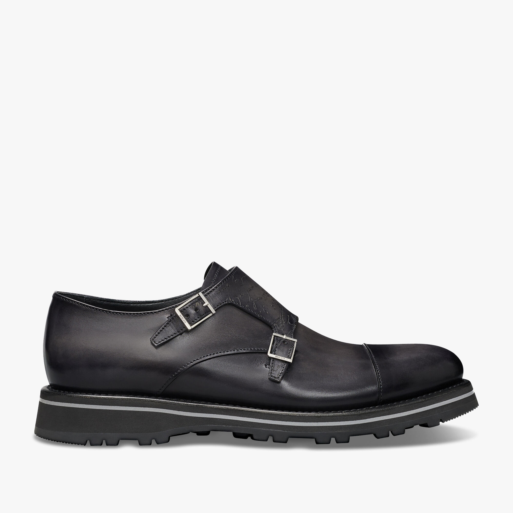 Bally rempton double cheap monk strap leather loafer