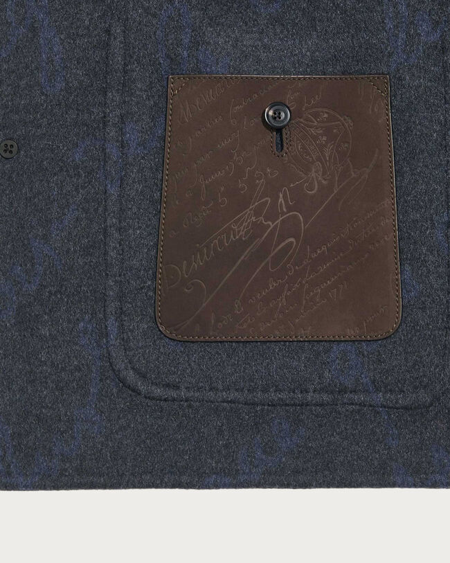 Double Face Forestière Jacket, Anthracite & Internal Giant Scritto, hi-res