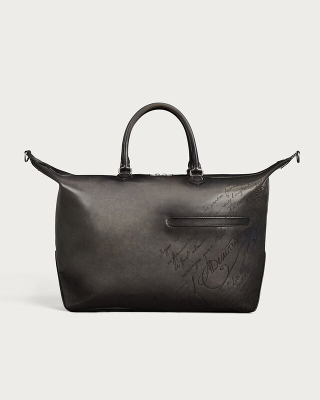 Toujours Soft Zipped Bag Travel Bag, Nero Grigio, hi-res