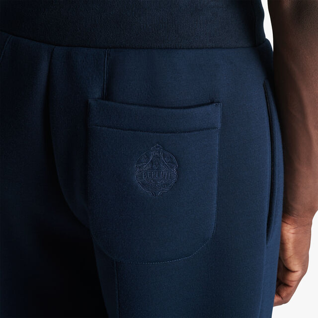 Jogging Trousers With Embroidered Crest, ULTRAMARINE  / LEAD, hi-res 6