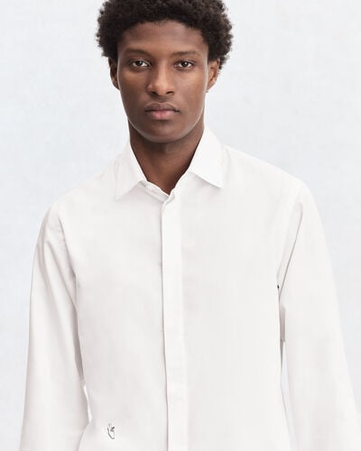 Andy Shirt with Alessandro Embroidery, Blanc Optique, hi-res