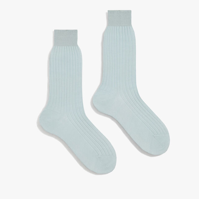 Classic Plain Socks , GLACIAL BLUE, hi-res 1