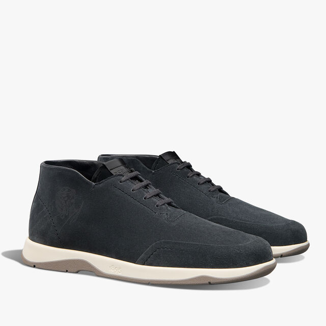 Echappee Scritto Suede Calf Derby, ASPHALT, hi-res 2