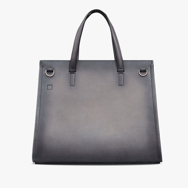 Luti 38 Leather Tote Bag, LIGHT ALUMINIO, hi-res 4