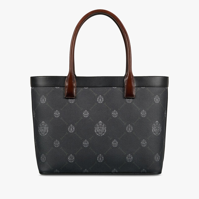 Forever Canvas And Leather Tote Bag, BLACK + TDM INTENSO, hi-res 3