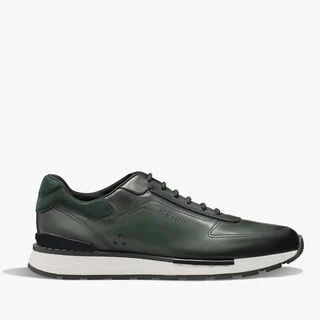 Fast Track Venezia Calf Leather Sneaker, NERO VERDE, hi-res
