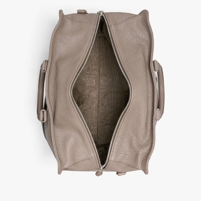 Overnight Leather Travel bag, TAUPE, hi-res 7