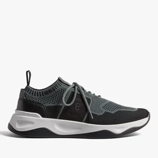 Shadow Knit And Lagoon Calf Sneaker, TEMPEST / BLACK, hi-res