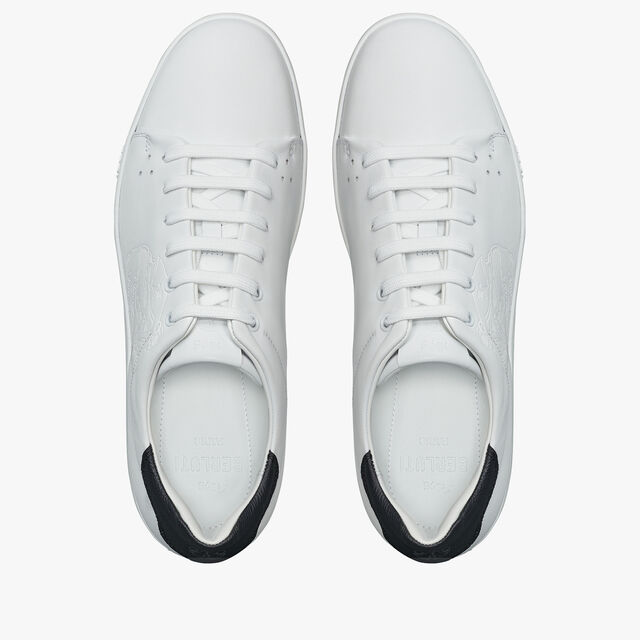 Playtime Leather and Signature Canvas Sneaker, WHITE, hi-res 3