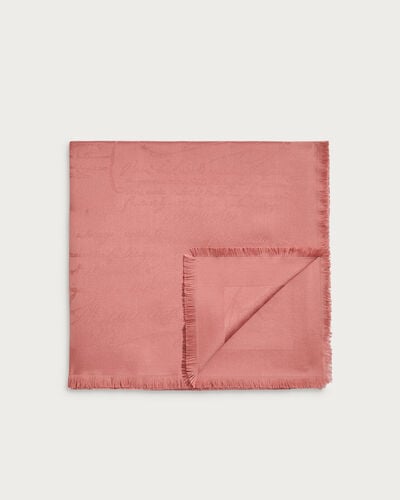 Scritto Pattern Scarf, Rosewood, hi-res