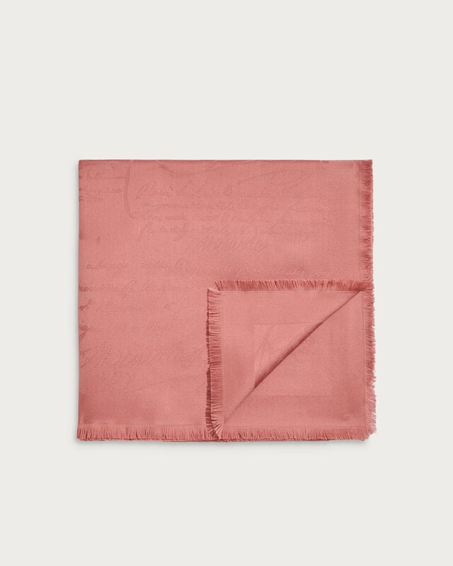 Scritto Pattern Scarf, Rosewood, hi-res