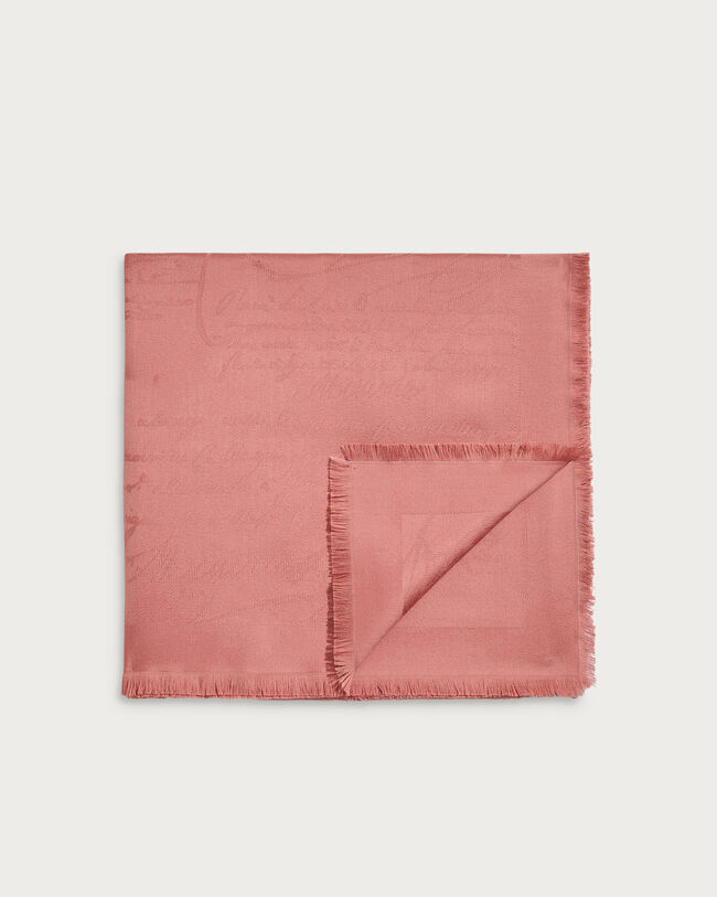 Scritto Pattern Scarf, Rosewood, hi-res