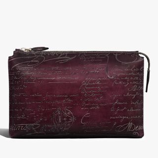 Tersio Scritto Leather Pouch, GRAPES, hi-res