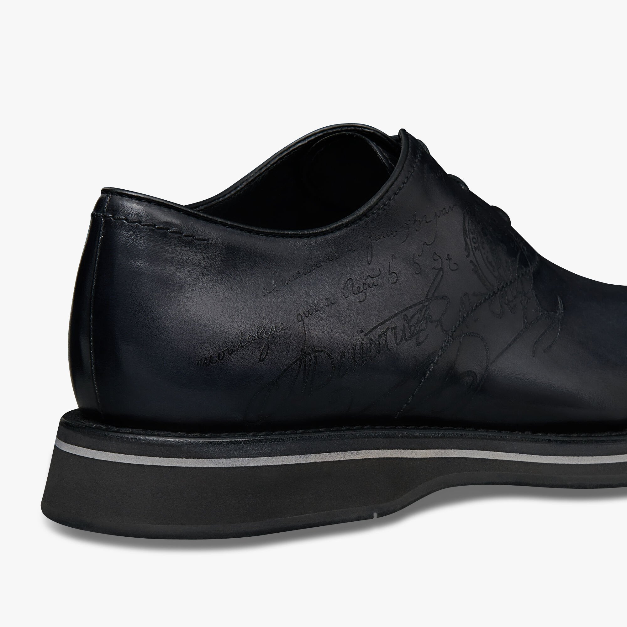 Alessio Padova Leather Oxford, NERO GRIGIO, hi-res 5