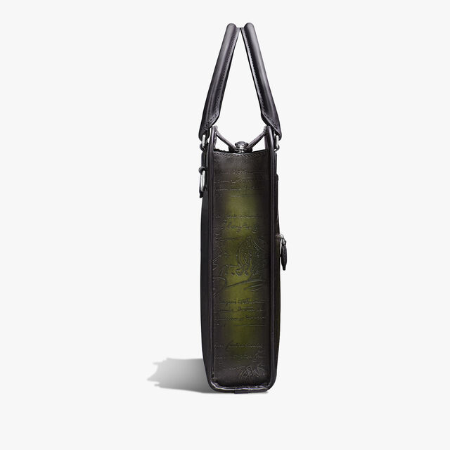 Premier Jour Cabas Gradiant Scritto Leather Tote Bag, NERO GRIGIO + NERO CAVIAR, hi-res 4