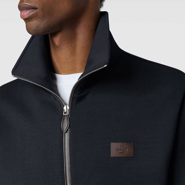 Wool Tracksuit Blouson, COLD NIGHT BLUE, hi-res 5