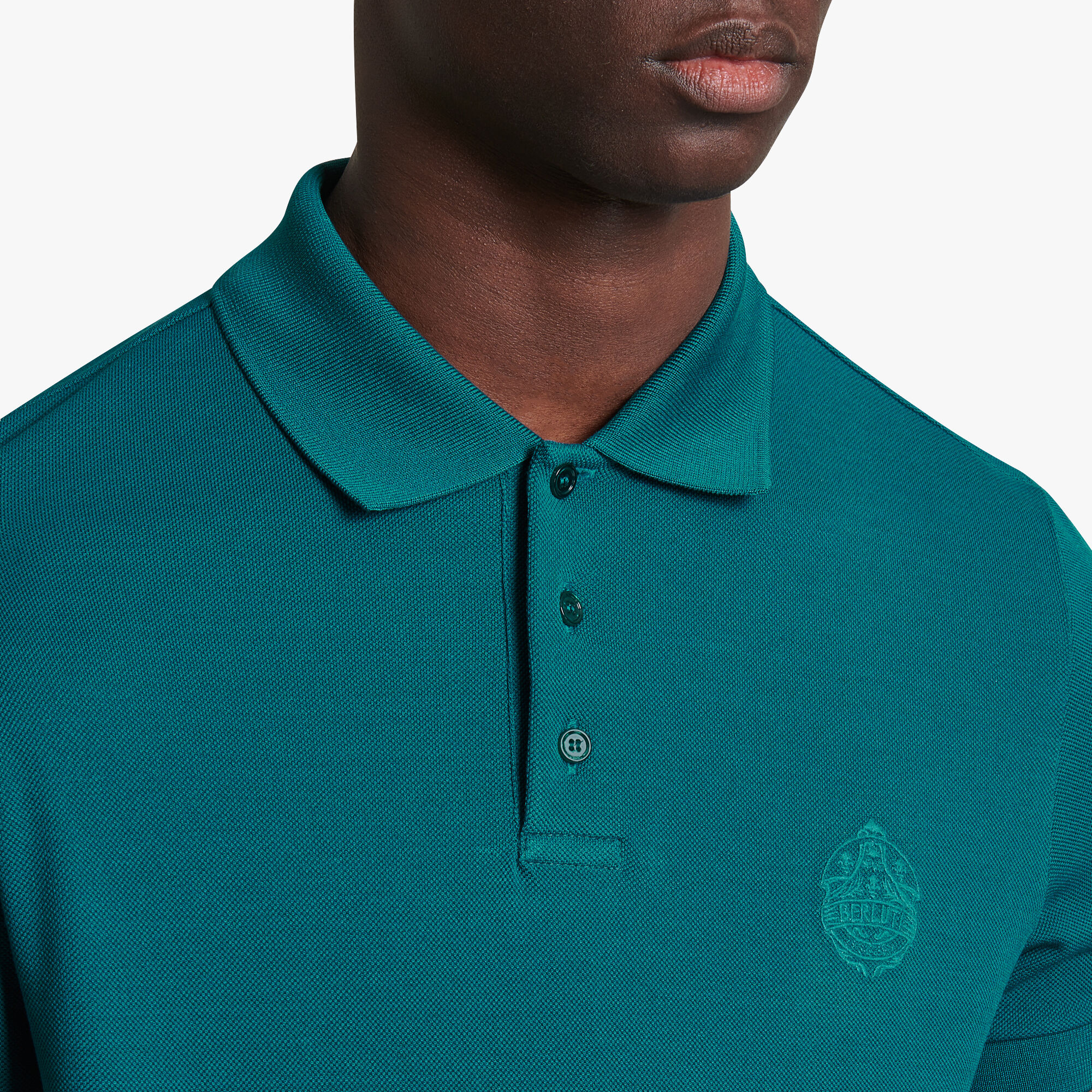 绣有纹饰的Polo衫, ALPINE GREEN, hi-res 4