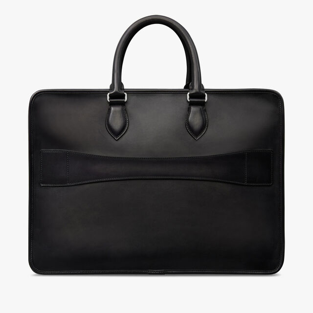 Deux Jours Leather Briefcase, NERO GRIGIO, hi-res 3