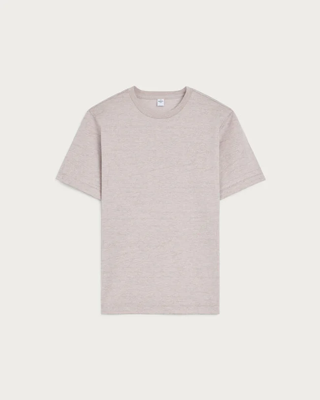 Scritto Piqu&eacute; T-shirt, Breezy Beige, hi-res