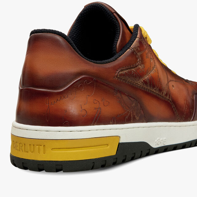 Playoff Scritto Leather Sneaker, HONEY, hi-res 5