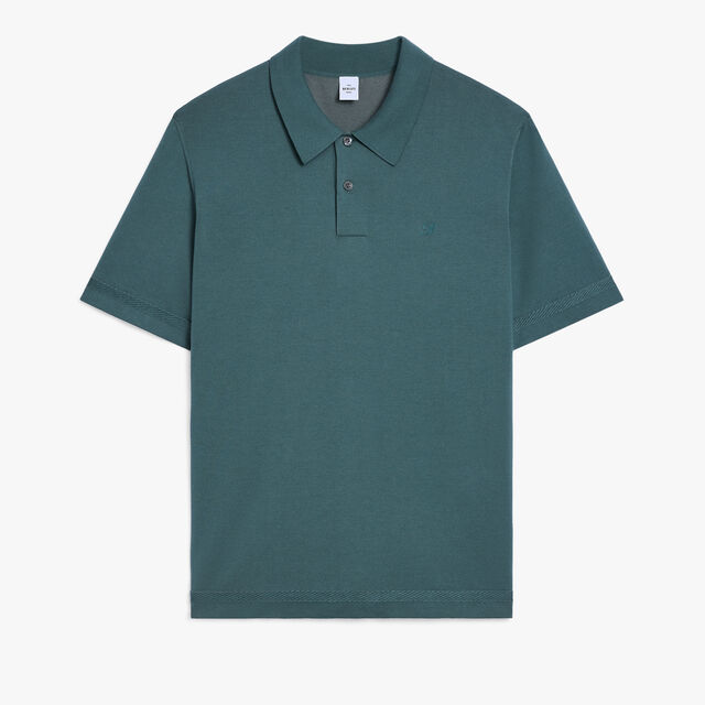 B-Thabor Short Sleeves Polo, GREEN SMOKE, hi-res 1