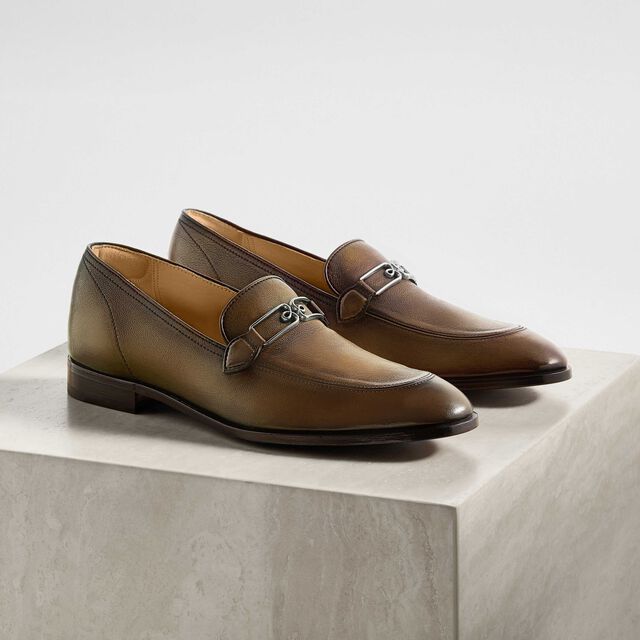 B Volute Calf Leather Loafer, KAKI, hi-res 8