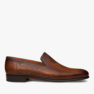 Cursive Galet Scritto Leather Loafer