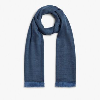 Berluti ベルルッティ 詰めこん ストール 大判 メンズ ブルー