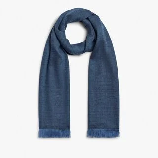 Light Scritto Scarf, BLUE HAWAI, hi-res