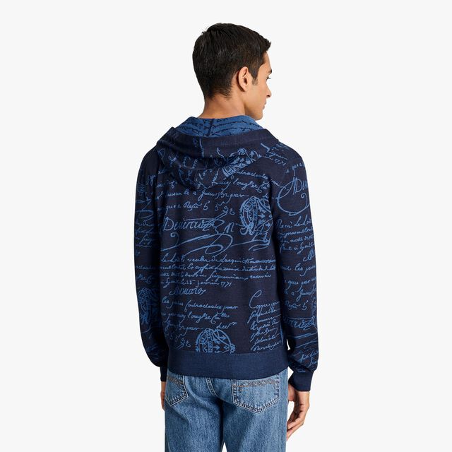 Scritto Zip Up Hoodie, COLD NIGHT BLUE, hi-res 3