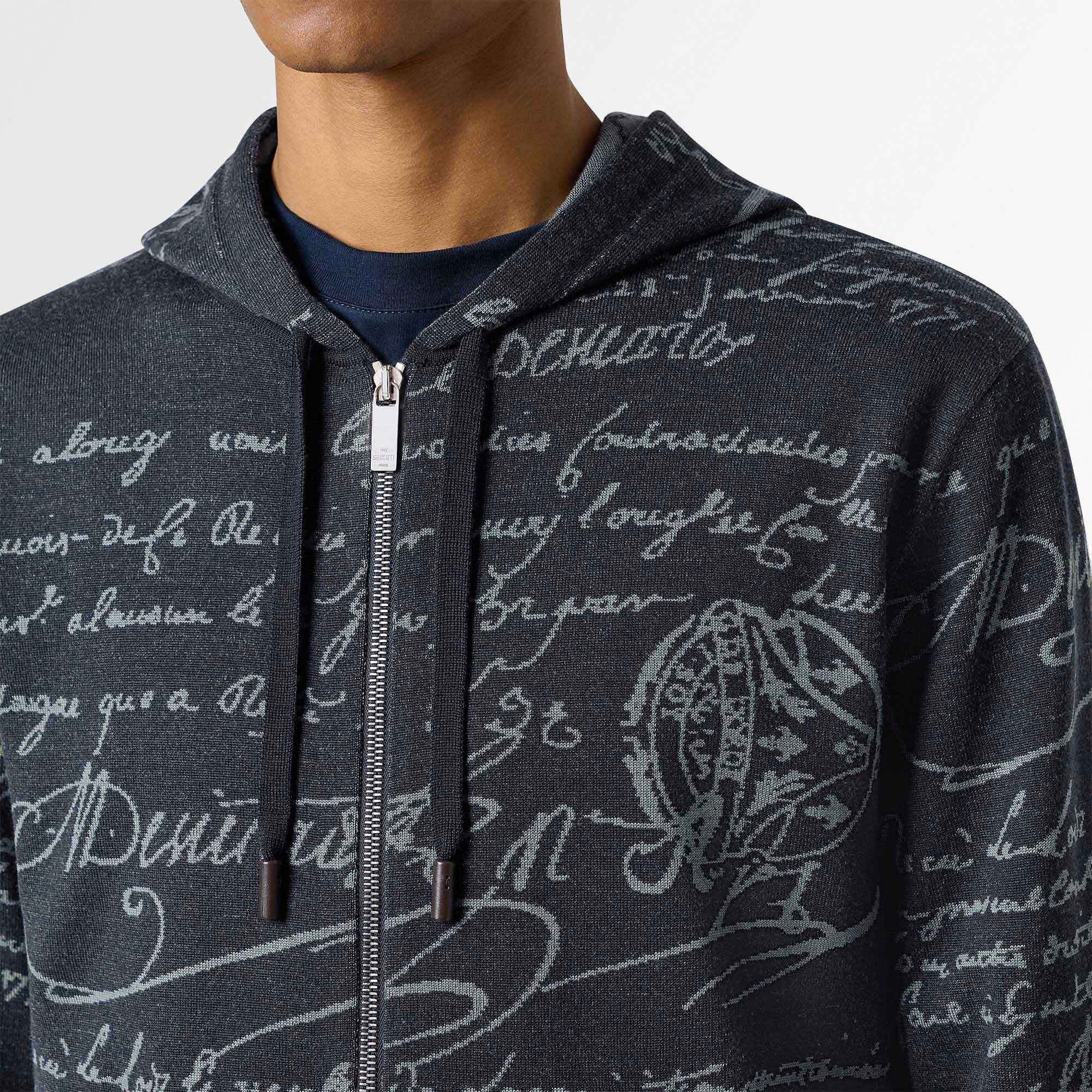 開店祝い Classic Scritto Zip-Up Hoodie | Berluti CA Clothing
