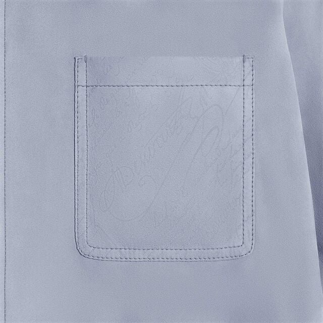 Suede Overshirt, PALE BLUE, hi-res 6